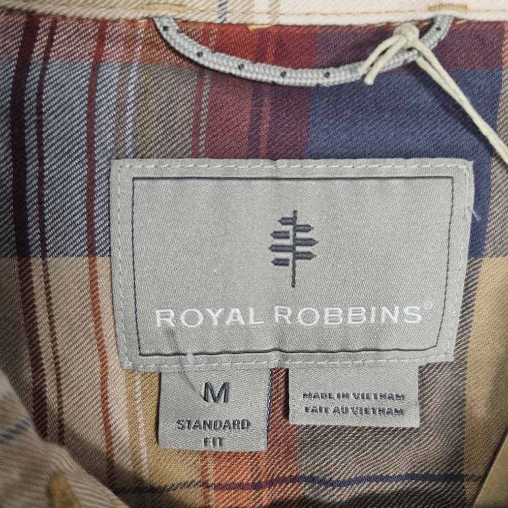 NWT  Royal Robbins Womens Dream Trekker Flannel Shirt Nazare Long Sleeve Medium - Picture 4 of 11